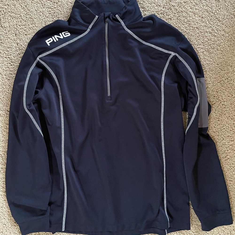 Ping Men’s Pullover. Blue. Size large. Just like new. Worn once